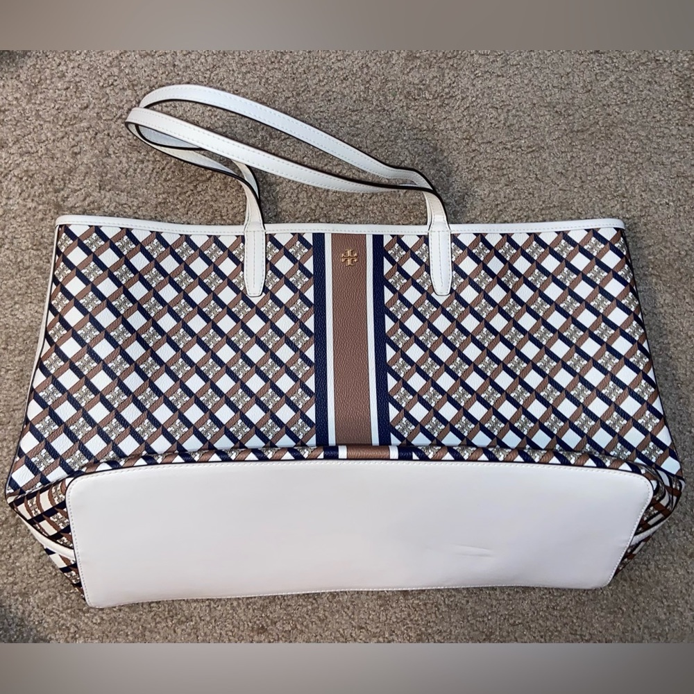🔥TORY BURCH GEO LOGO TOTE BAG 👜